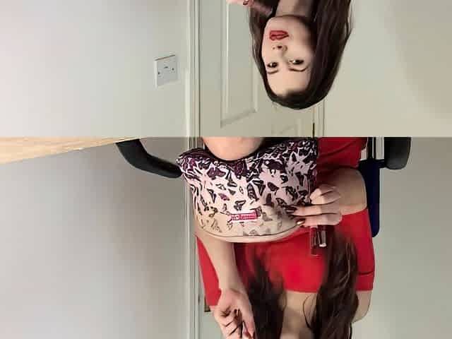 Brook Logan - Putting On Red Lipstick And Gloss