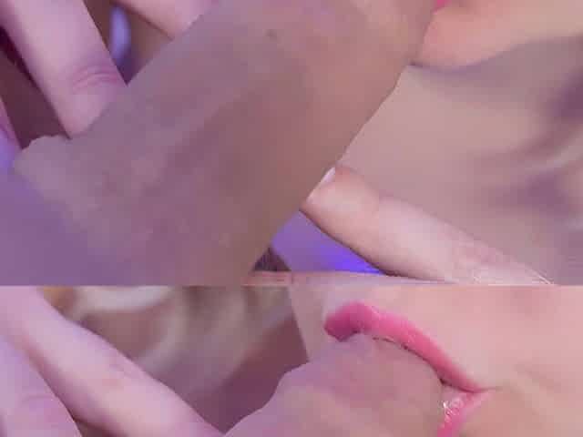 Oral job cum in throat ASMR The Most excellent Oral pleasure