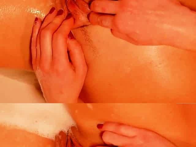 Foam Relaxation Orgasm for my Pussy
