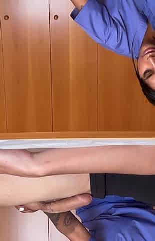 Big Ass Nurse Lets Her Patient Cum in Her Ass When the Doctor Leaves- Yasmina Khan