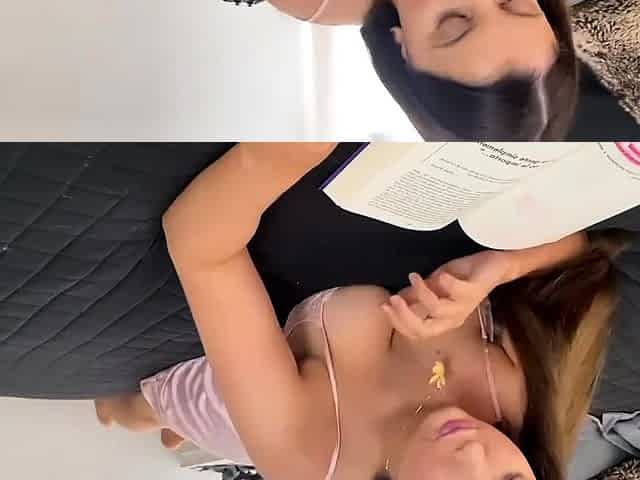 Fucking my cute Step Daughter while She studies for a test
