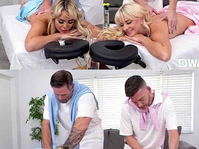 Luna Luxe, Riley Star - Swapping Massage Gets Intense Fast - Swapz
