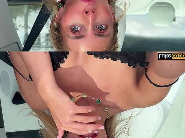 English Slut Bonnie Blue Picked Up And Fucked While Car Drives Itself