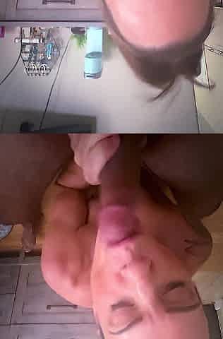 Real XXX Hotwife XXX Sucking her bulls penis untill his cum pours out