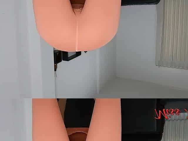 Leaking Sweat in Constricted Orange Leggings