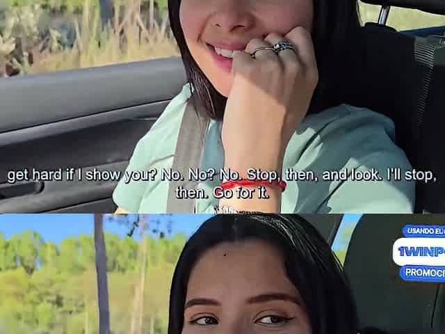 Stepsister Hot Fucked In Car In Exchange For Driver