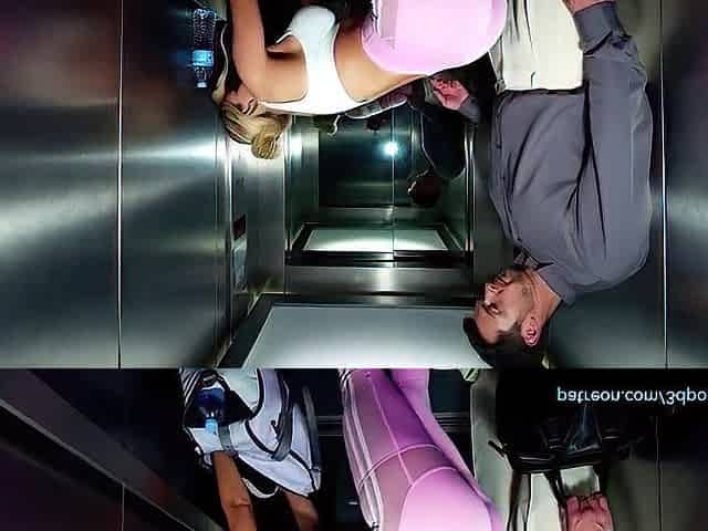 angel trainin in gym with lycra leggings