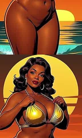 Bold Black Woman Animated to Tease