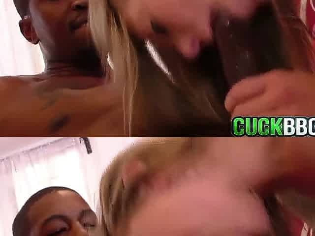 Cuckold Walks On To Cheater Wife Screw Large Ebony Rod