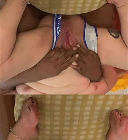 BBW Wife in Slingshot Bikini Fucking