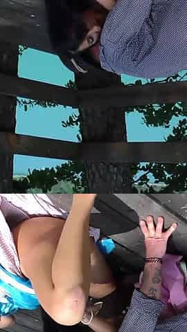Extreme wild German outdoor gangbang group orgy