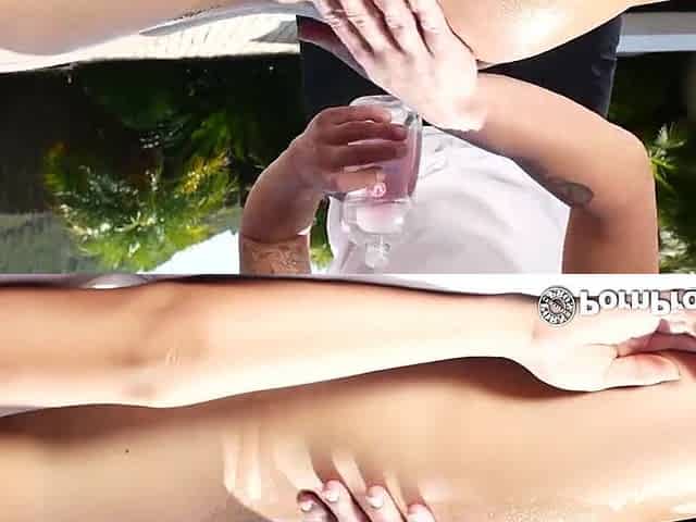 PornPros Outdoor massage screw and facial with golden-haired Christen Courtney
