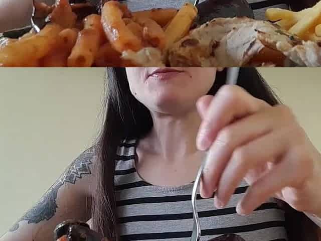 italian pair goes out for lunch then this babe gets drilled hard doggy position with creampie