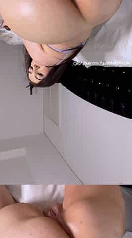 Milky ass solo hoe anally toys