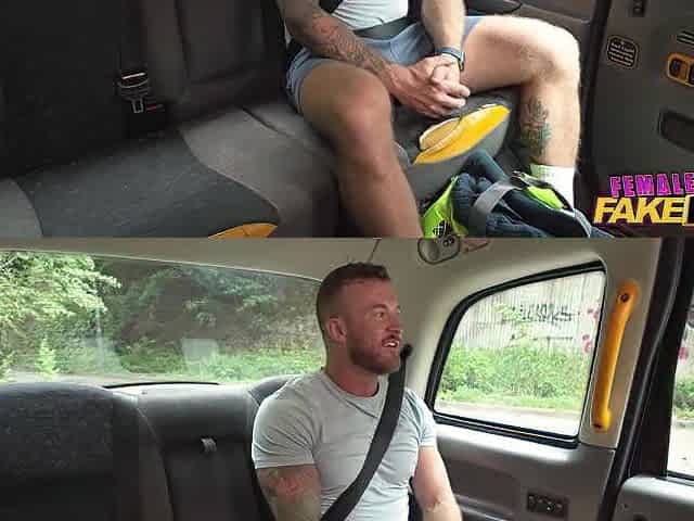 Female Fake Taxi - Cherry Candle and muscle geezer tough dude from UK