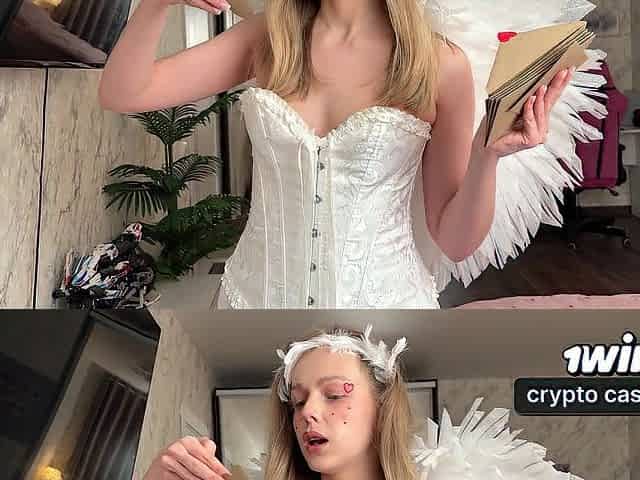 Cupid came to take my heart, but got cum on the one and the other cheeks