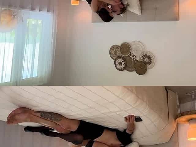 Amateur Mature Brunette Sexy Lingerie Masturbation