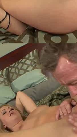 Pat Myne is a blonde teen who sucks and fucks cock to make him cum