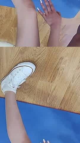 Ana Spears Yoga Workout Squat Clench Stretching Camel Toe