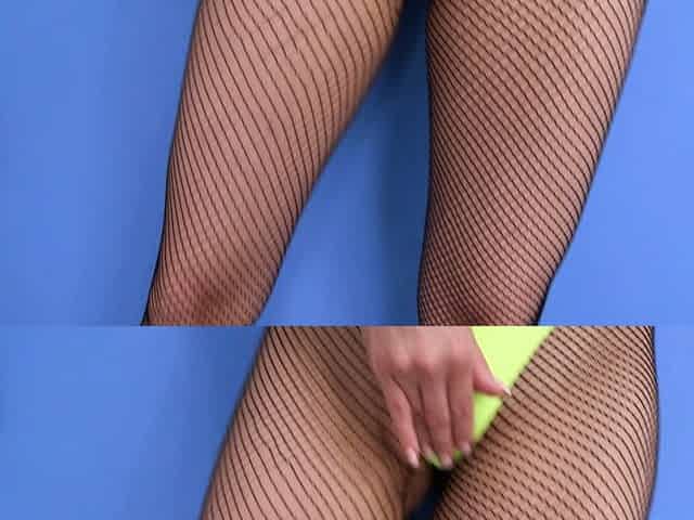 Hot brunette toys her creamy pussy on cam