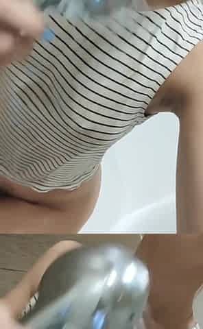 Curvy Playgirl Soaks Reservoir Top in Shower