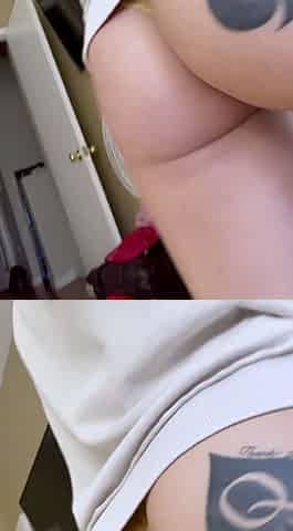 Amateur Jasmin stripping panties and masturbating