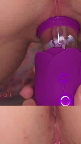 Dripping Wet Pussy Orgasms Using Hungry Pussy Sucker