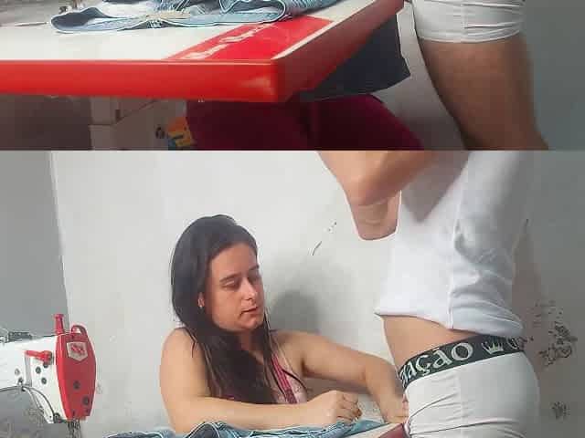 Seamstress Gets Excited About The Size Of Her Clients Dick