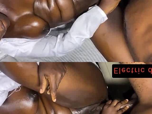 Black large ass got large pleasuring schlong patient bang