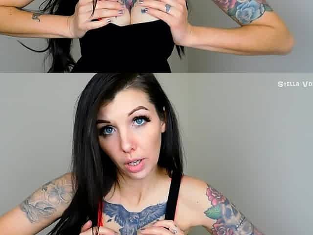 Red Striptease JOI & Countdown