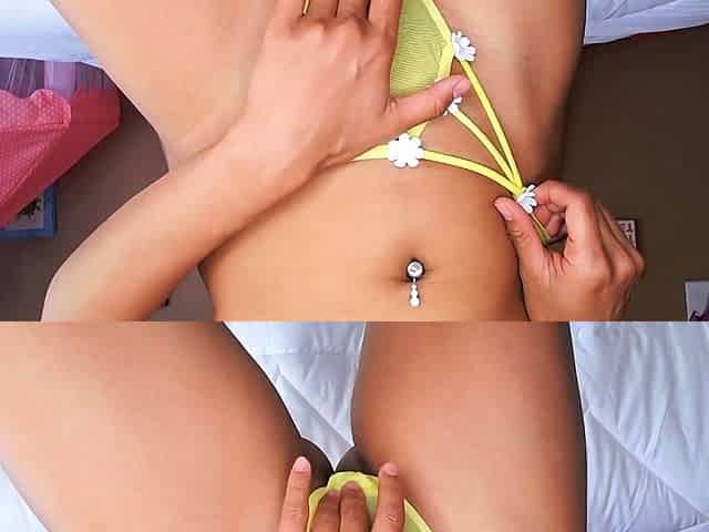 Playin in my Little Yellow Thong