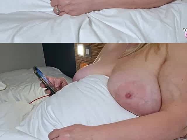 Caught Stepmom Relaxing in Bed