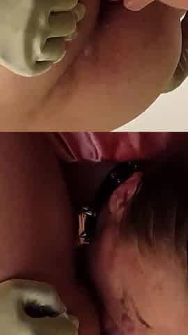 French Amateur, Clothed Sex, Satin Lingerie, Tight Satin Dress, Rimming, Blowjob, Doggystyle, POV