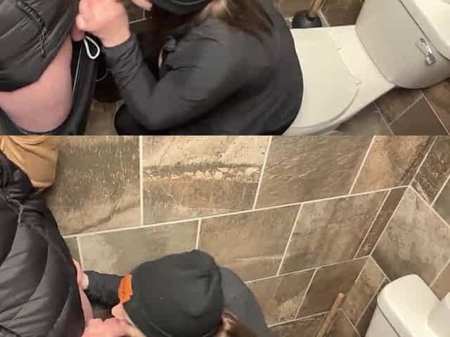 Wife Screwed in Restroom and in Hotel with Door Open