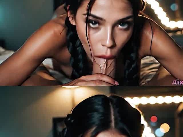 Glamorous Waitress from the Bar Across the Street, Got Banged and I Cum in Her Twat [AI Generated]