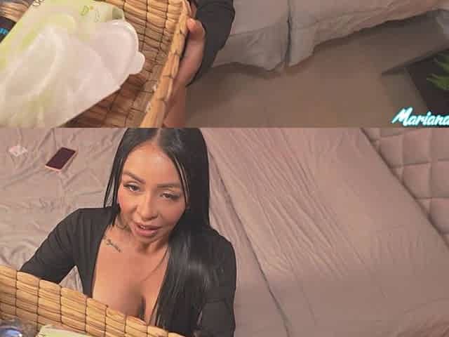 I Seduce My Room Service Man with a Dirty Blowjob and Make Him Fuck My Tight Pussy - Mariana Sandoval