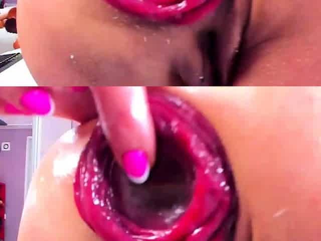 Cute amateur brunette naughty in solo jerking show on camera