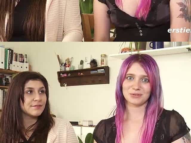 Ersties - Julie and Maria finger each other's tender and bare pussies