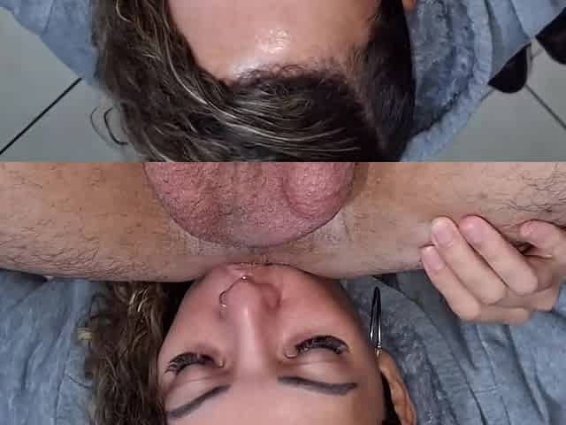 She Stuck Her Tongue Inside His Ass During The Rimming Session