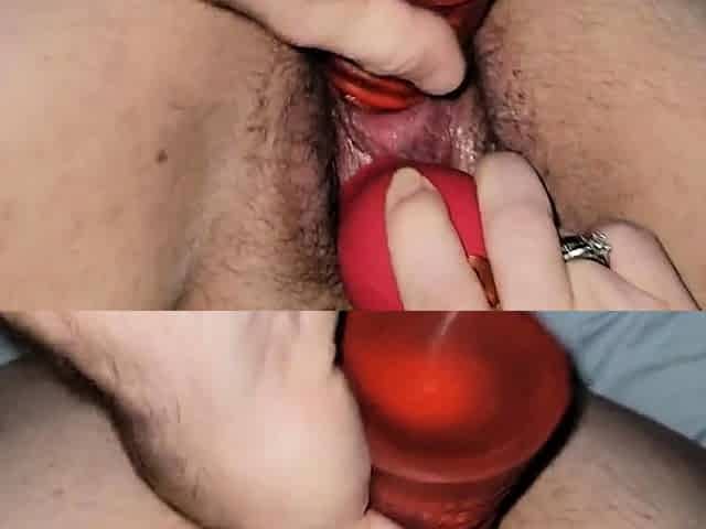 Slutty BBW MILF Gets DP'd by a Huge Cock and Dildo