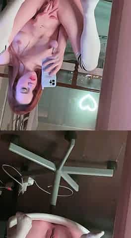 Petite amateur redheaded teen pisses and sucks cock