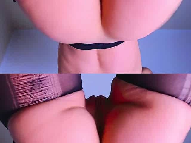 overweight booty jiggle, butthole winking and booty plug screw