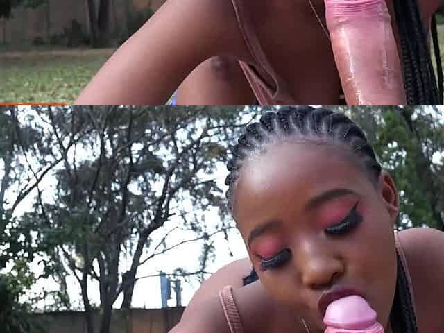 Big Ass Ebony Rides Big White Cock POV