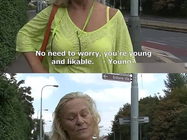 Mature woman fucks for money