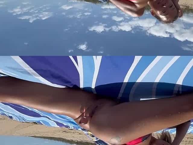il se nique une asitique mature a la plage