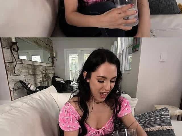 naughty latina sucks and rides stepbro's pecker