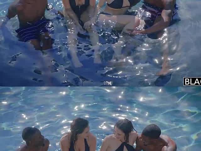 BLACKED 1st Interracial Foursome BFF's