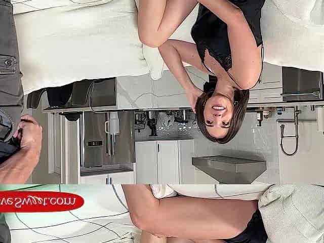 Small Breasty Eve Enchanting Stretched Wide By Large Jock Johnny Sins After Losing Wager