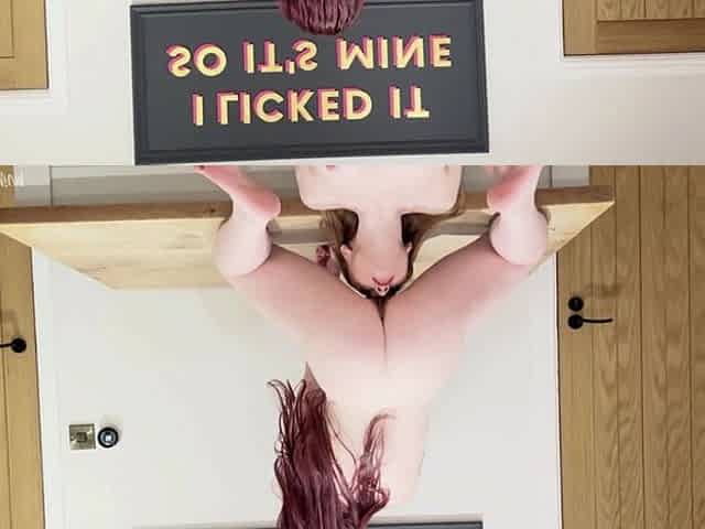 British Lesbian's Kitchen Table Pussy Eating with Toys