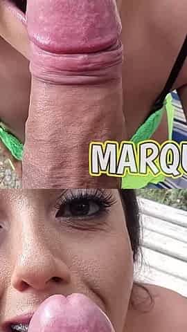 I Caught the Hot Girl at the Pool Exit and Ate Her Ass and Cum in Her Mouth